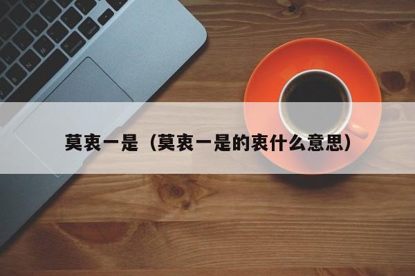 莫衷一是（莫衷一是的衷什么意思）